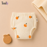 Tendly Beige Yellow Orange pattern potty training pants